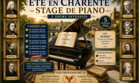 Ete, stage de piano, 3 jours intensifs 