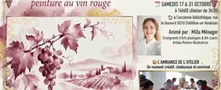 Association Etang d'artistes  - ATELIER DE DESSIN & PEINTURE AU VIN ROUGE